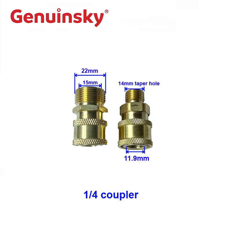 To specifikationer på 1/4 kobling To specifikationer på 1/4 kobling