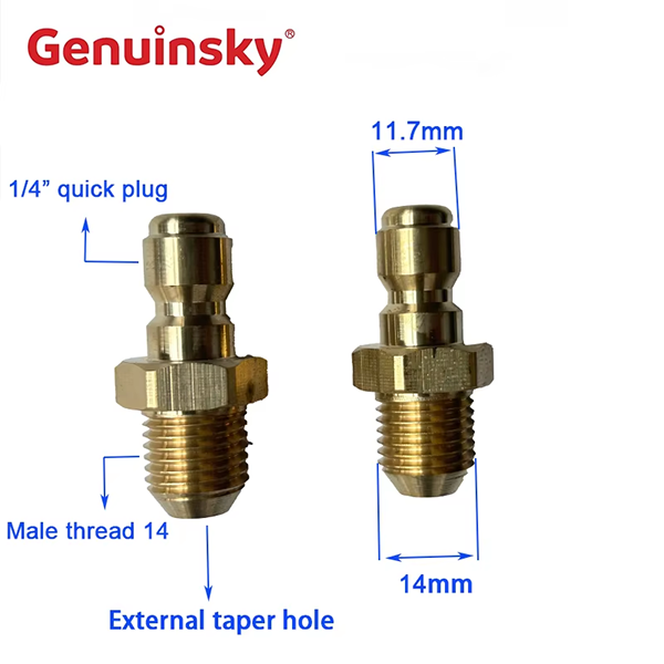 1/4 tommer messing hurtigt udgivelsesstik fittings