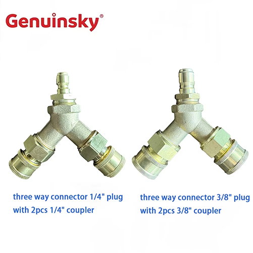 Fuldt kobber -tre -vejs stik Fuldt kobber -tre -vejs stik